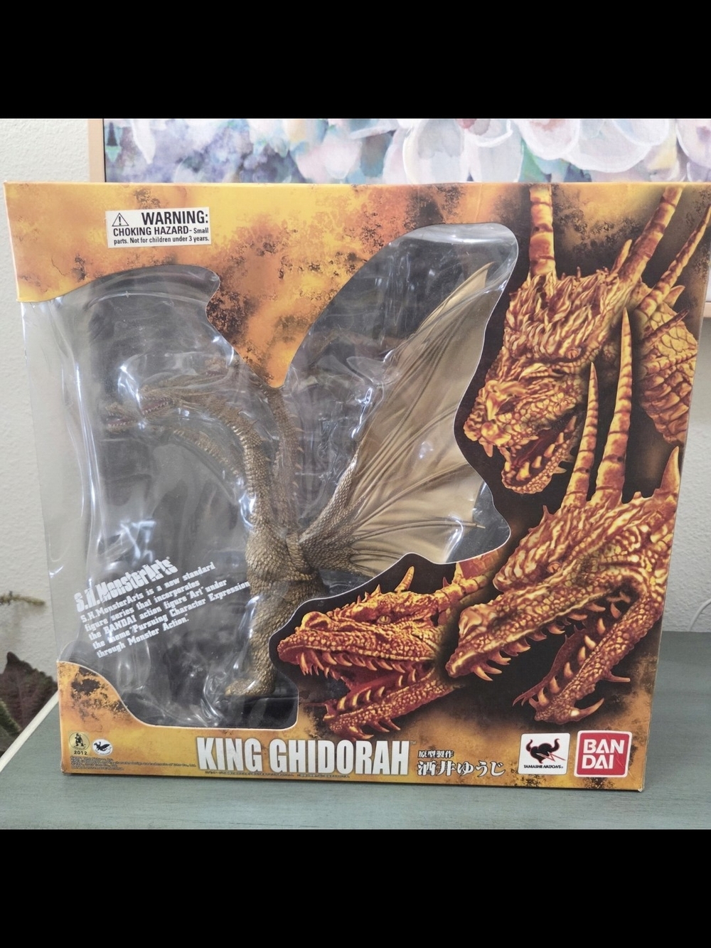 S.H. Monster Arts 1991 King Ghidorah Collectible Godzilla Figure Statue New